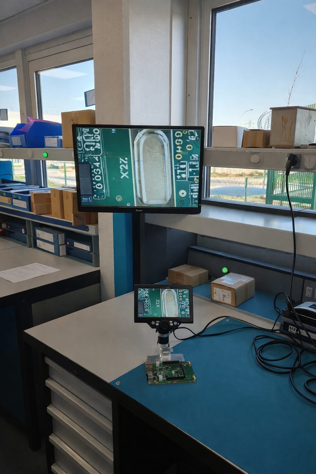 Inspection caméra PCB — contrôle visuel haute résolution
